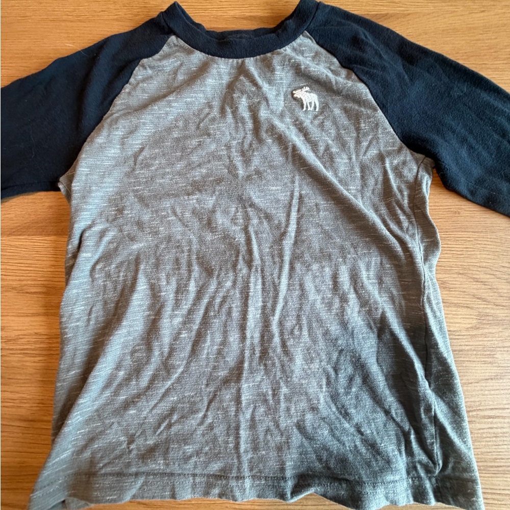 Abercrombie Kids Navy and Gray T-Shirt